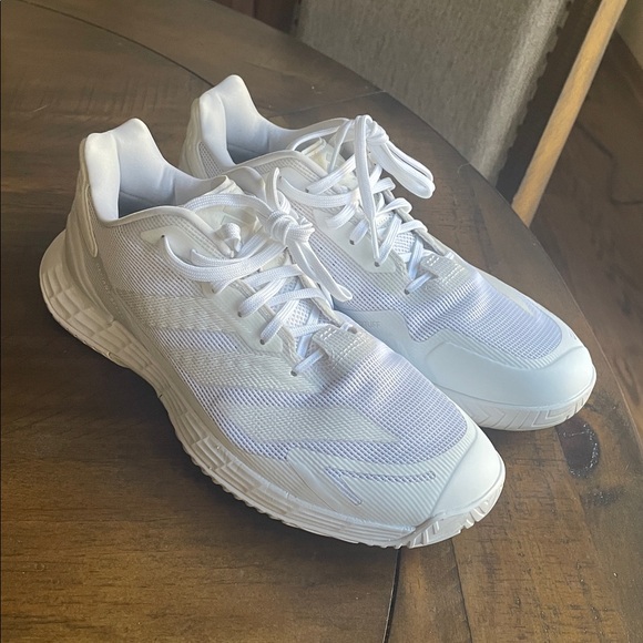 NWOT Adidas Defiant Speed 2 Womens Tennis Shoe - White/Grey One/8.5 - Picture 9 of 11